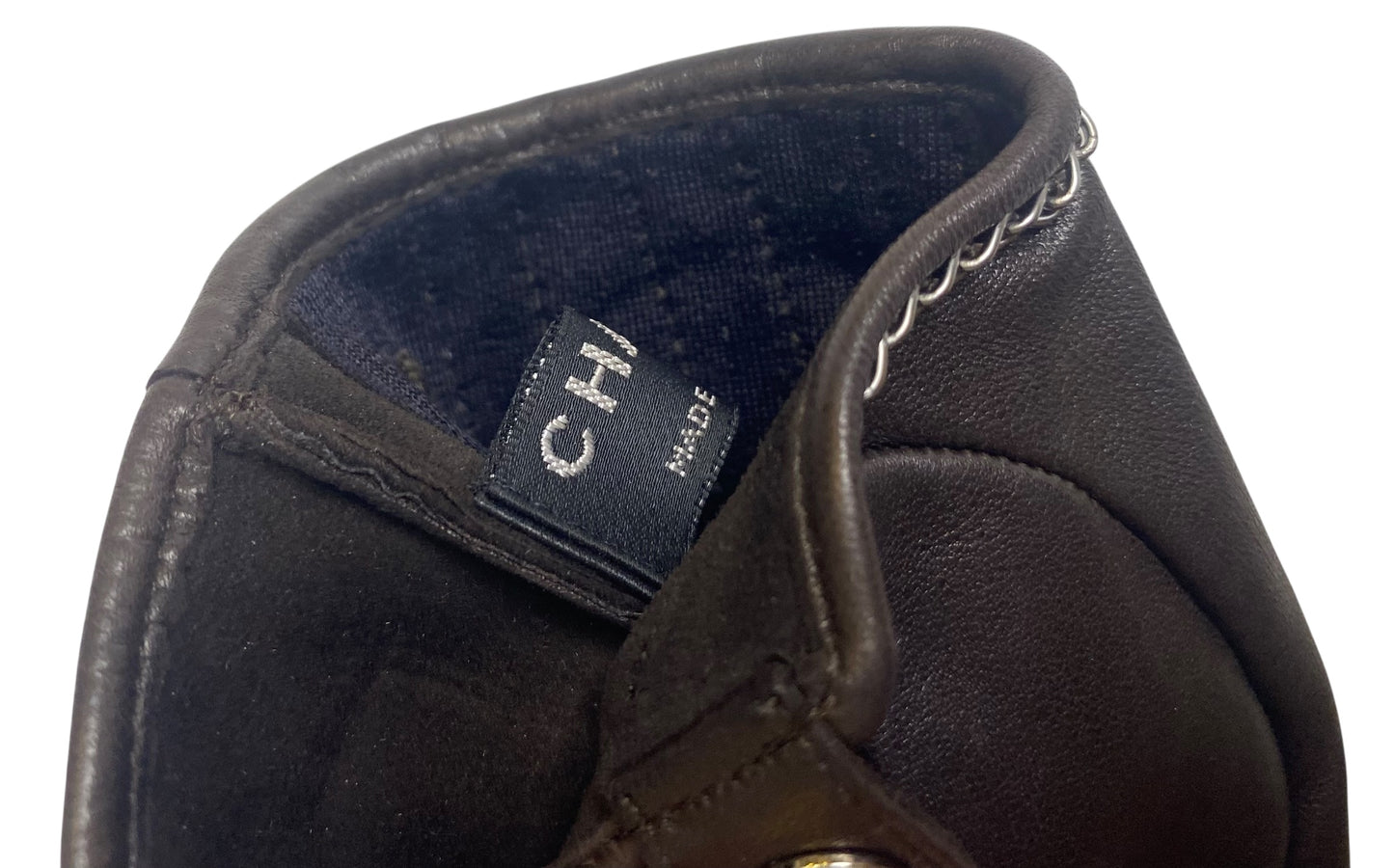 Rare Chanel 14A Paris Dallas Dark Brown Multicolor Gloves 8