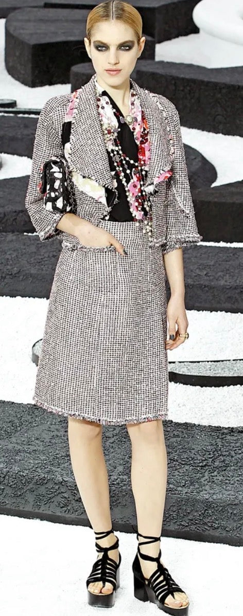 Chanel 11P Extra Long Strand CC Multicolor Necklace Gold Hardware