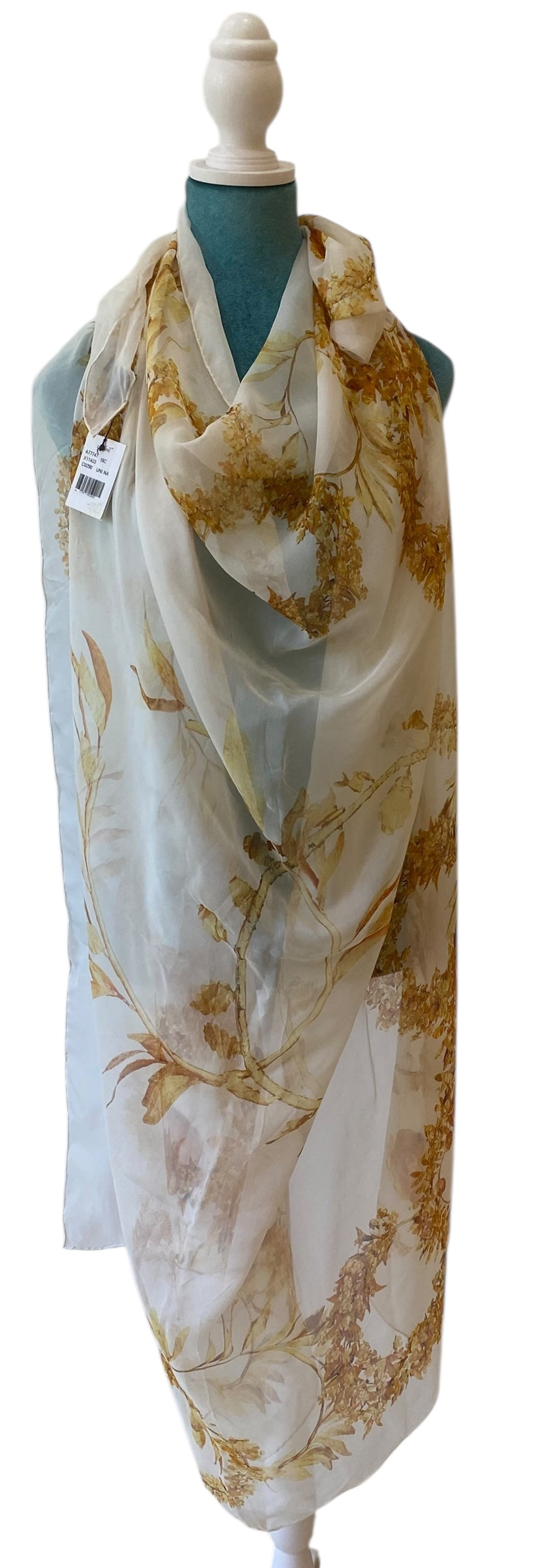 NWT Chanel 18C Paris-Greece XL Silk Wrap Scarf Cover Up Sarong Pareo