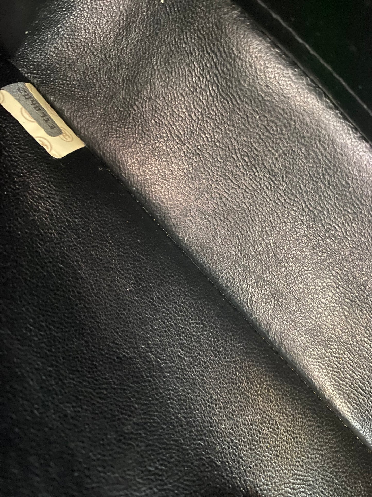 Rare Chanel 1994 Medium Black Terry Cloth Flap Bag
