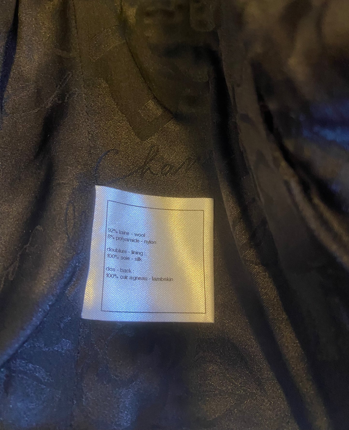 Chanel 14A Paris Dallas Grey Wool & Black Leather Vest Waistcoat FR 38