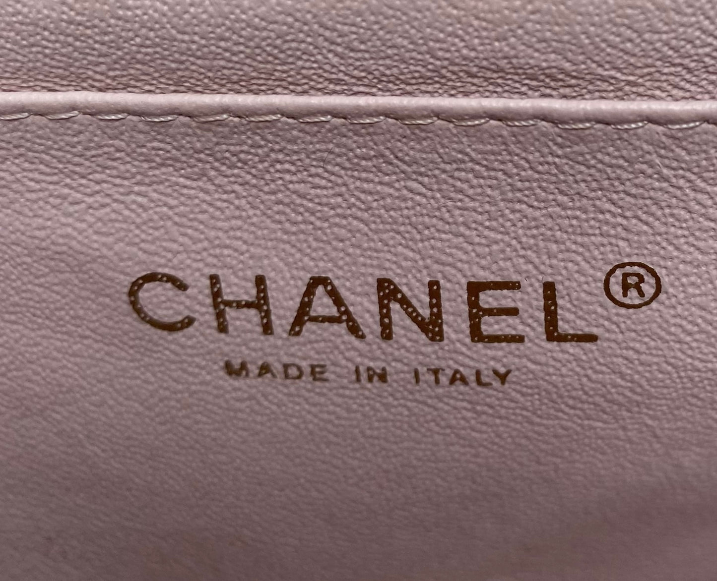 Chanel Light Nude Pink Lambskin Quilted Mini Classic Flap Bag Champagne Hardware