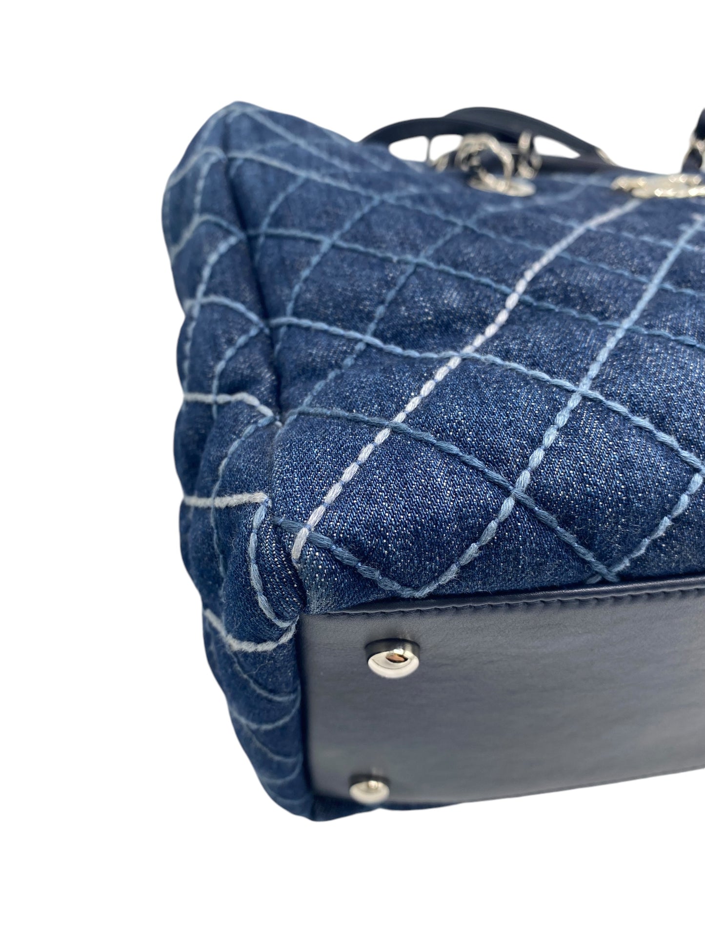 Chanel 2020 Cruise Denim Coco Handle Shopper Tote
