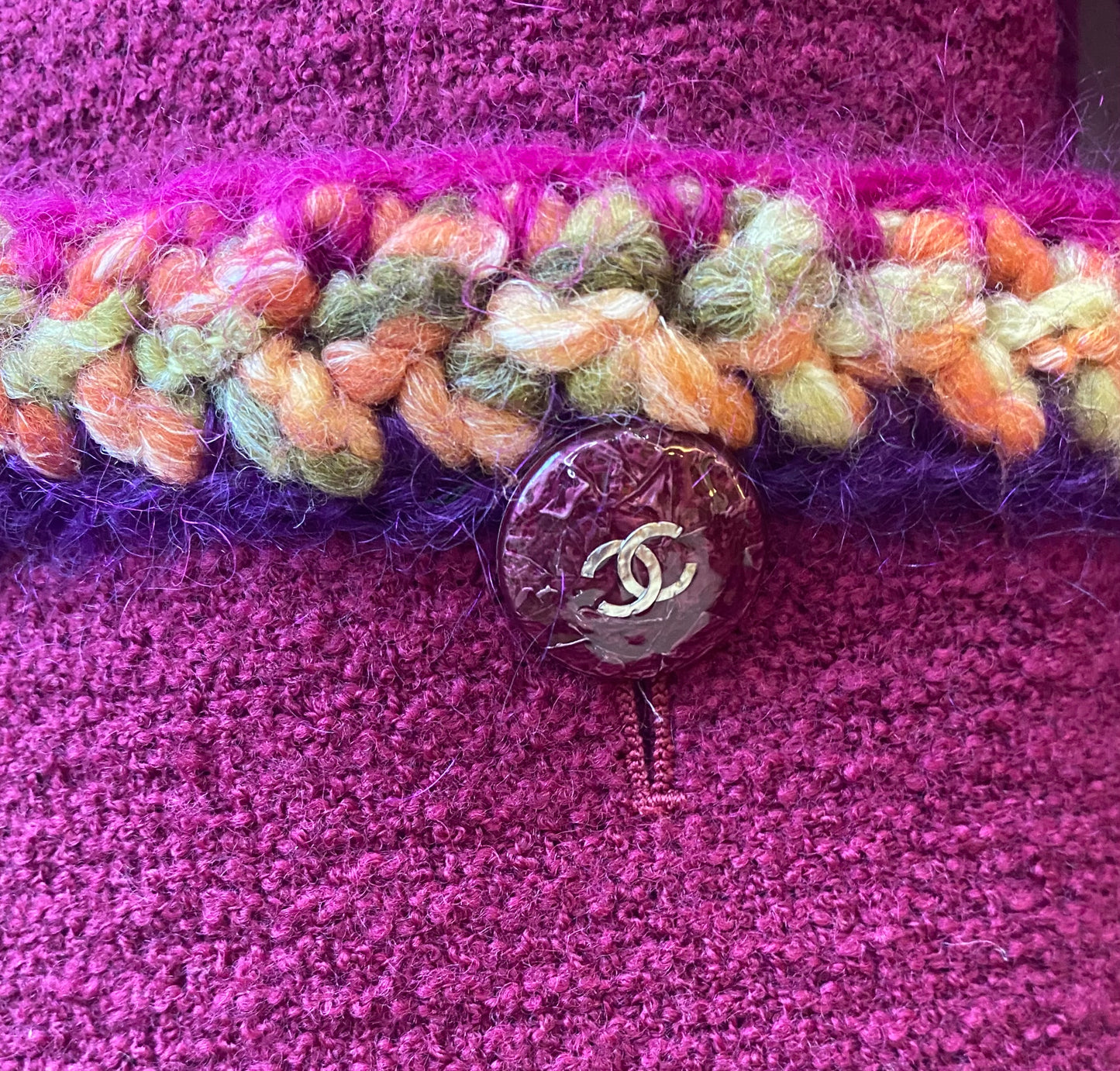 Chanel 14A Supermarket Collection Raspberry Pink Jacket FR 38