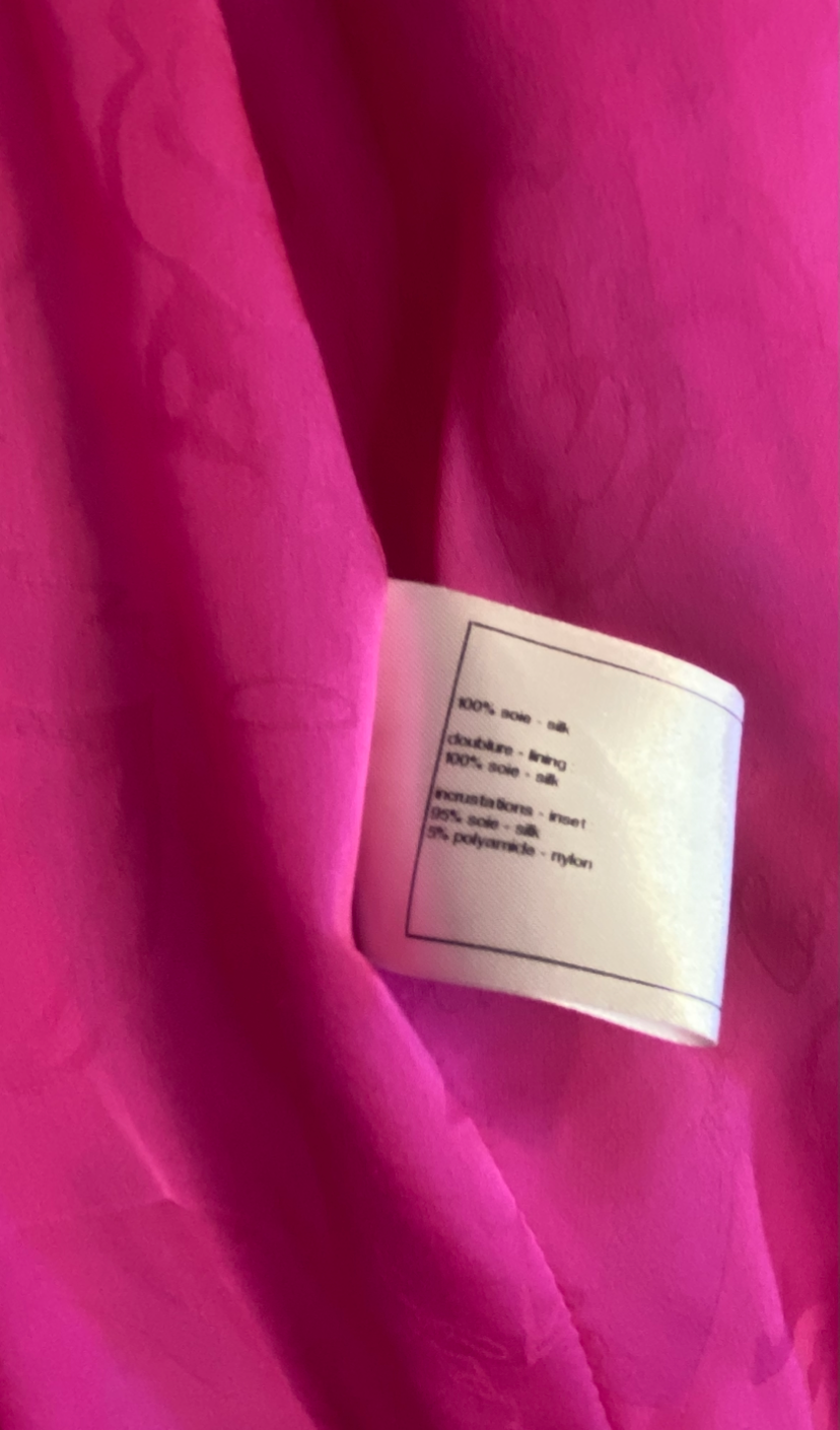 Chanel 12A Paris Bombay Hot Pink Runway Jacket FR 40