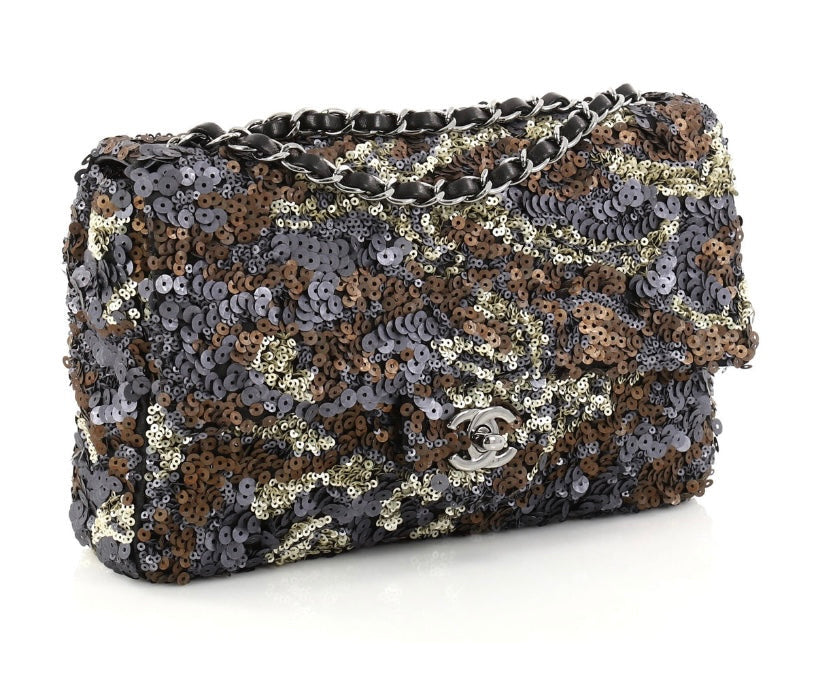 Chanel 2013 Medium Multicolor Sequin Classic Flap Bag