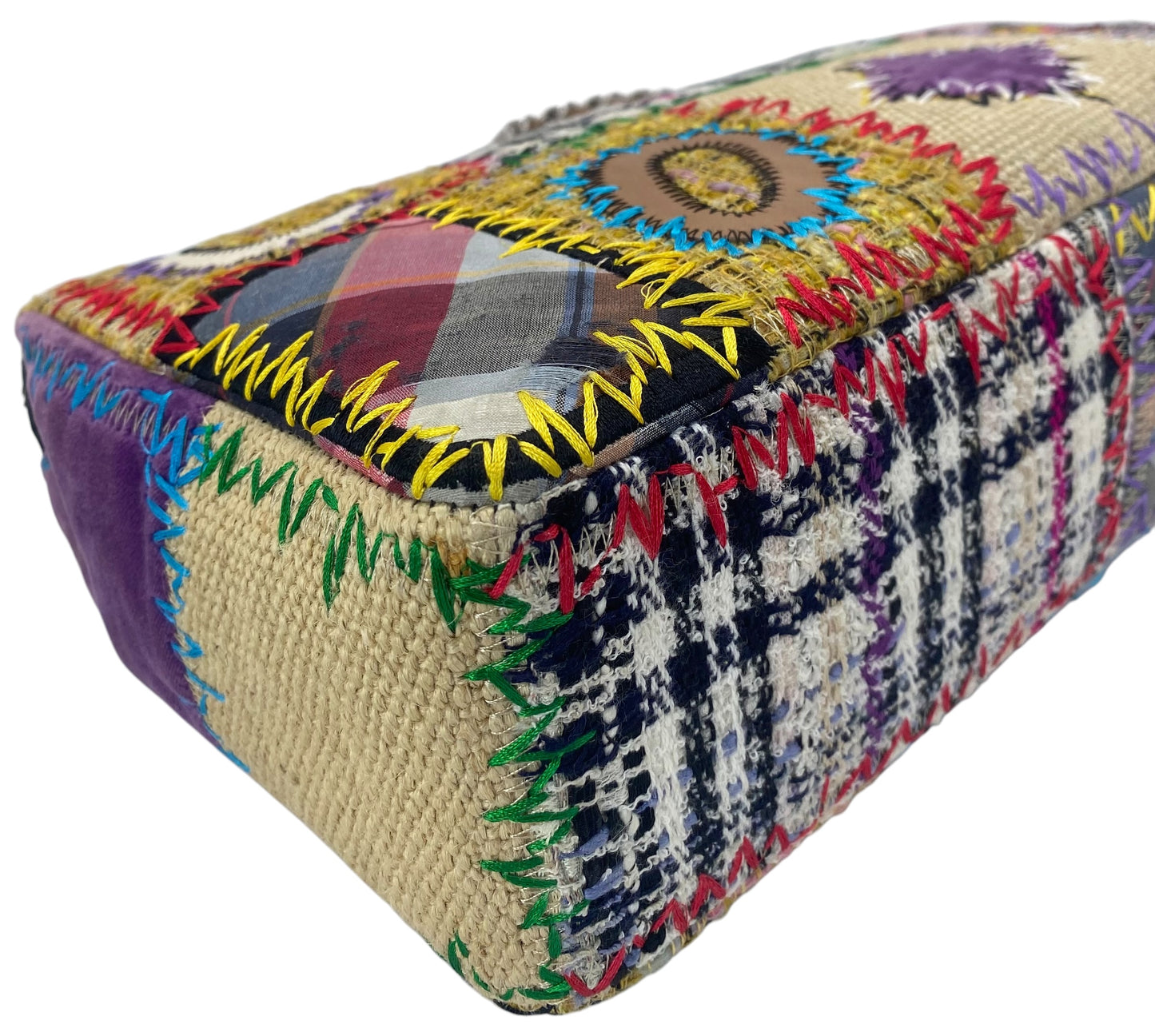 Chanel 2011 Jumbo Patchwork Multicolor Classic Flap Bag