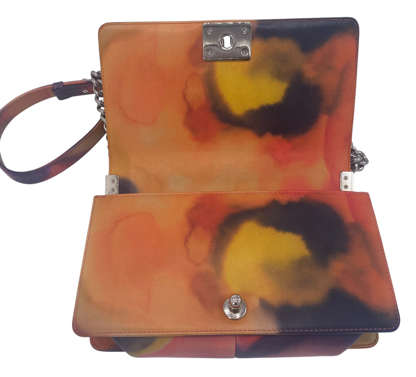 Chanel 15P Limited Edition ‘Flower Power’ Medium Lambskin Boy Flap Bag