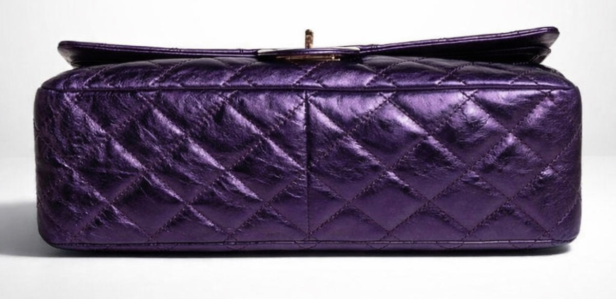 Chanel Metallic Purple Maxi 228 Classic Reissue Flap Bag