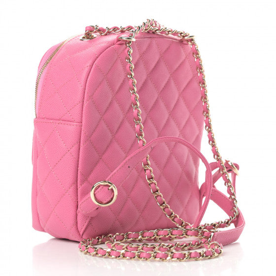 Chanel 2019 La PAUSA Pink Caviar Backpack