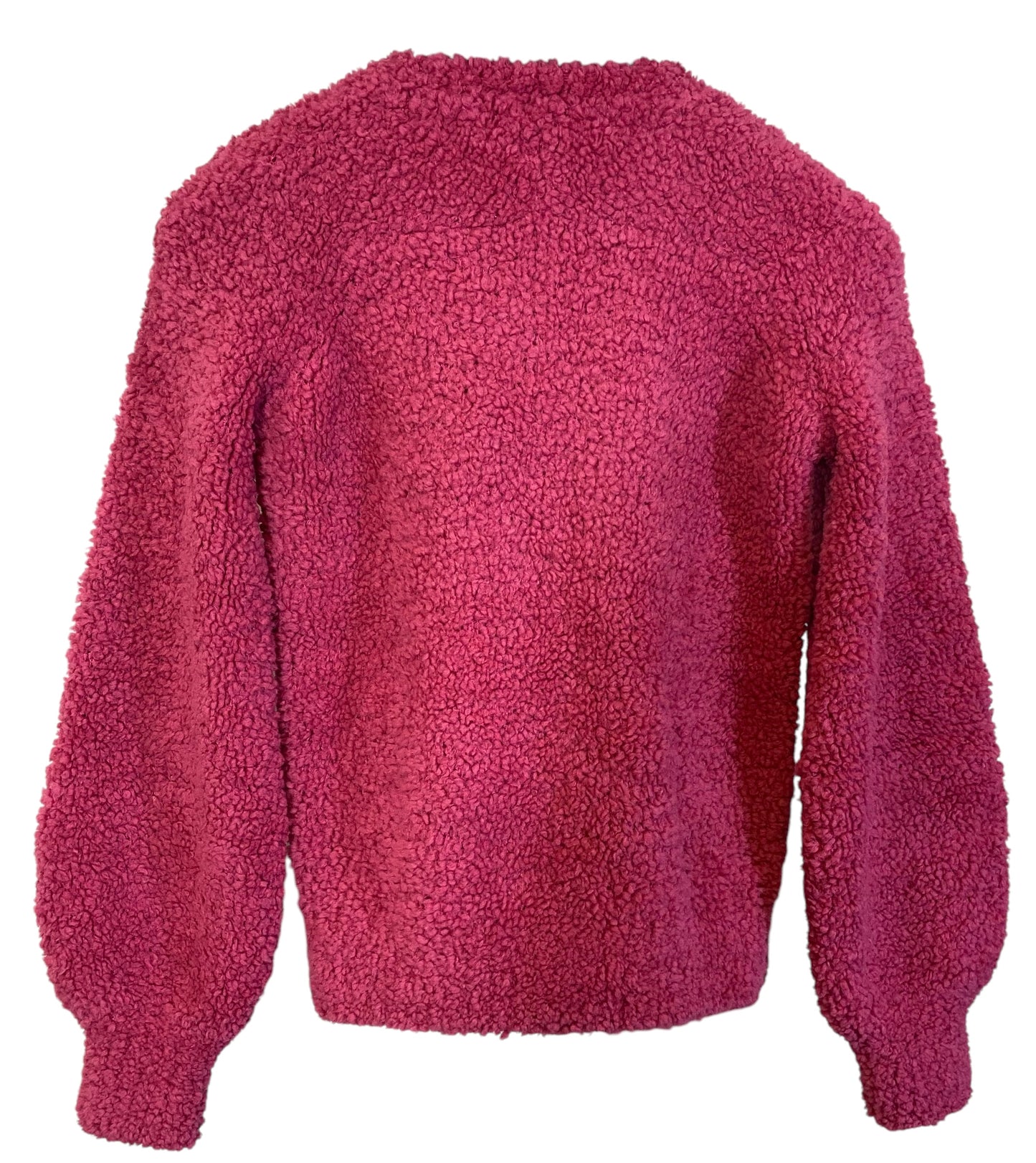 Chanel 19A Pink CC Teddy Sweater Wool Jumper FR 34