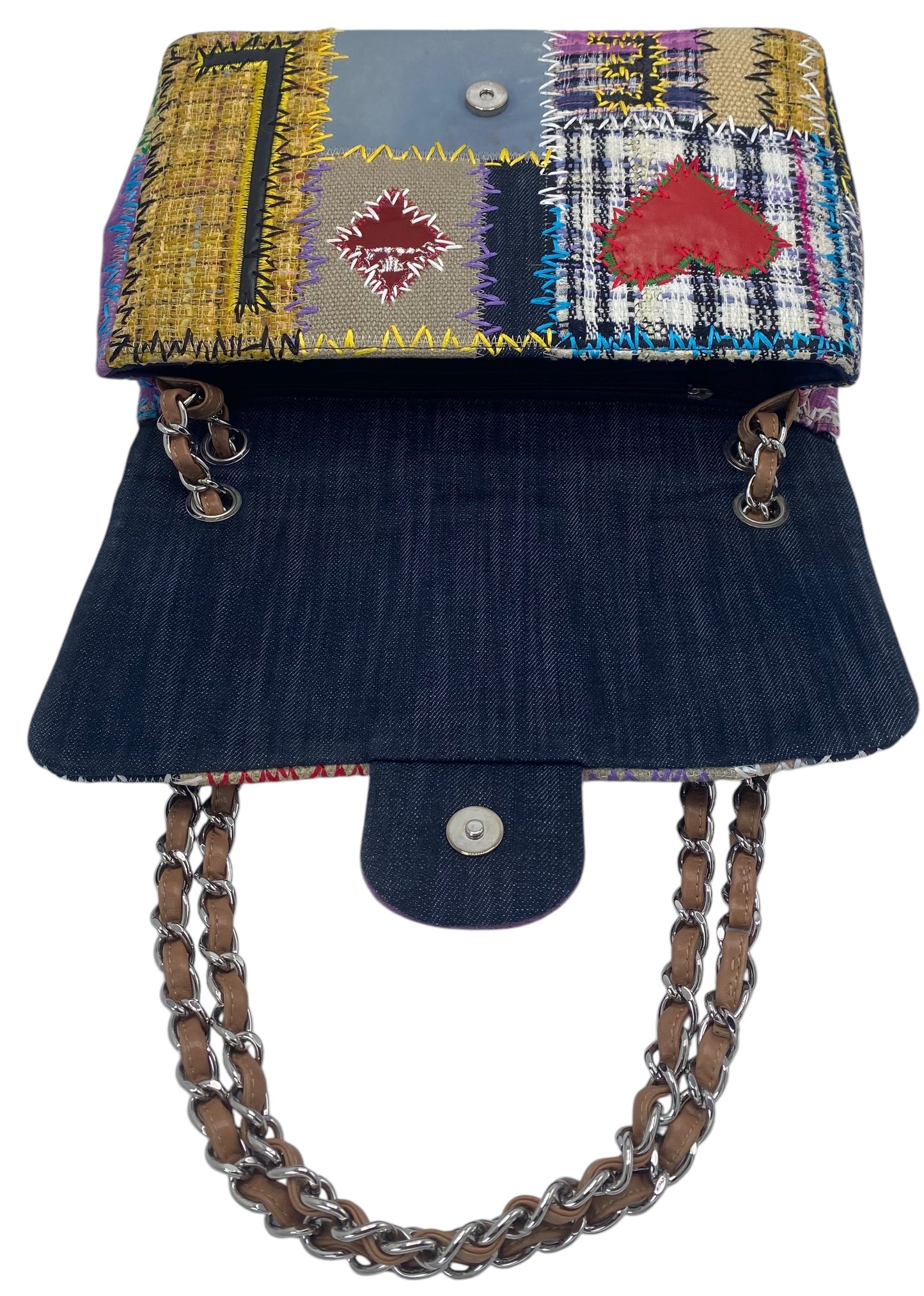 Chanel 2011 Jumbo Patchwork Multicolor Classic Flap Bag