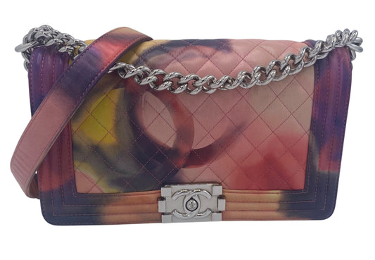 Chanel 15P Limited Edition ‘Flower Power’ Medium Lambskin Boy Flap Bag