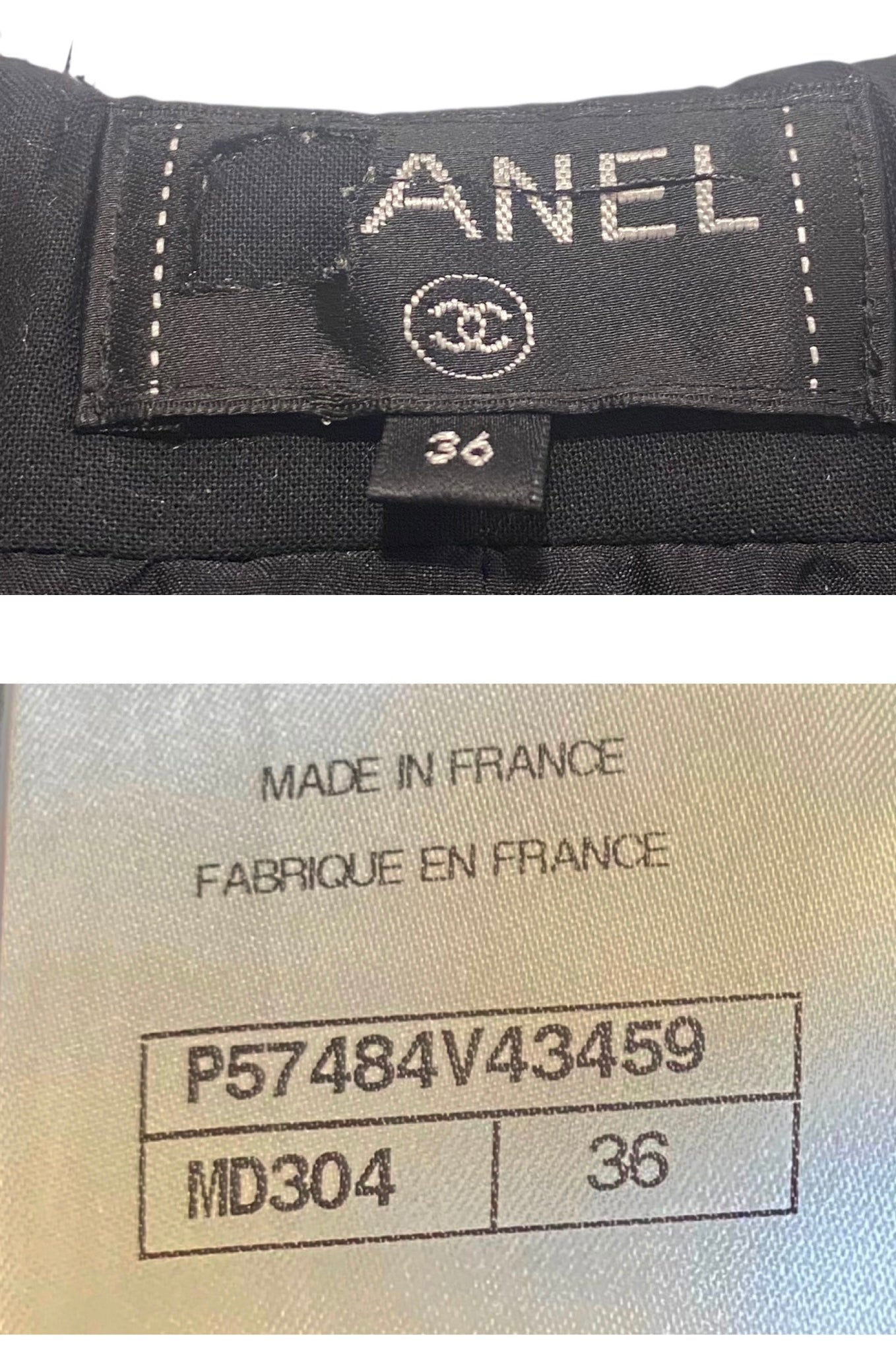 Chanel 17A Fantasy Tweed Black Red Blue White Shorts FR 36