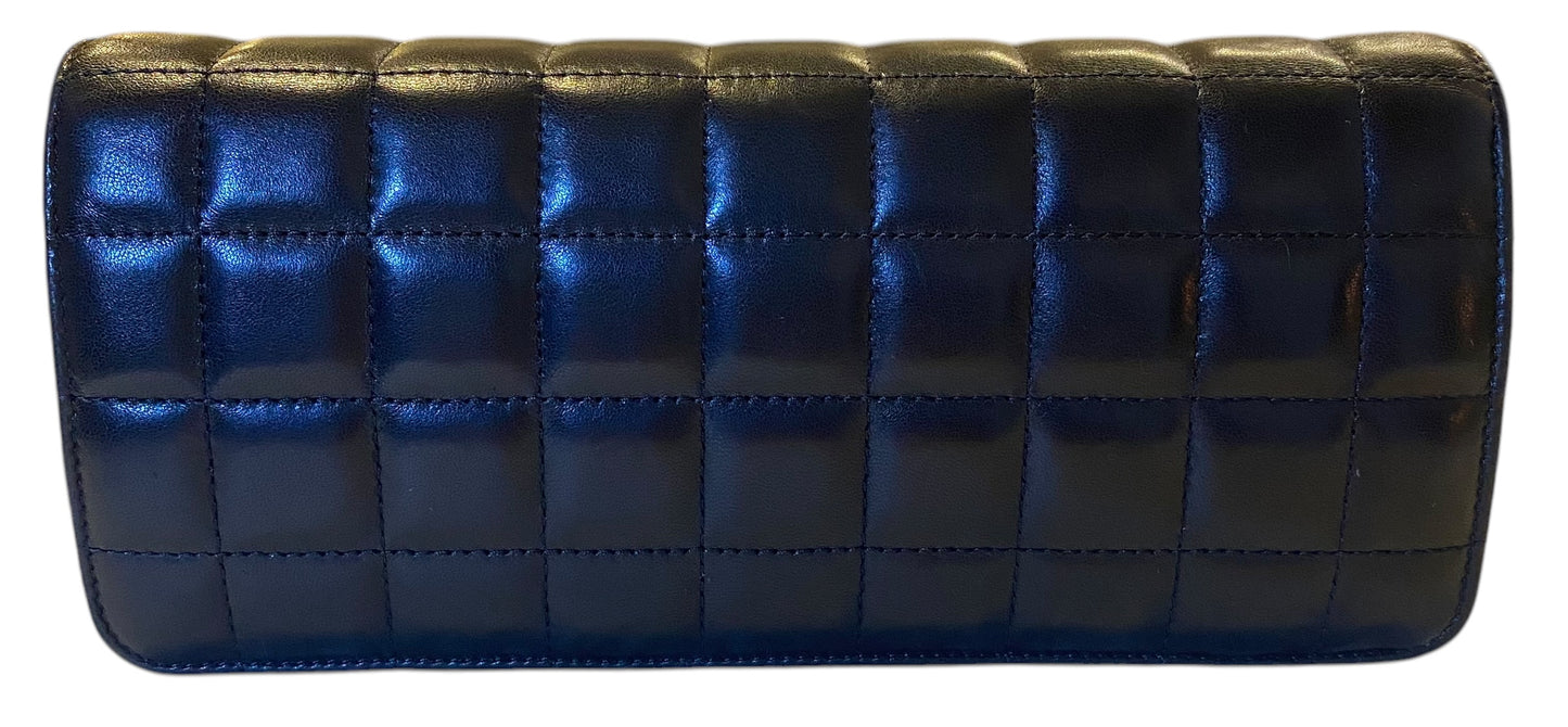 Chanel 11A Paris-Byzance Black Chocolate Bar Lambskin Leather Jeweled Clutch Minaudière Bag