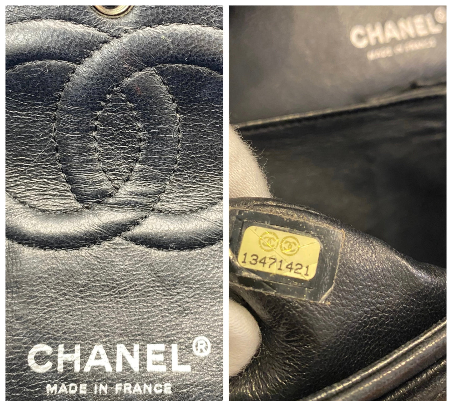 Chanel Medium Double Flap Black Camellia Lambskin Classic Timeless Bag SHW