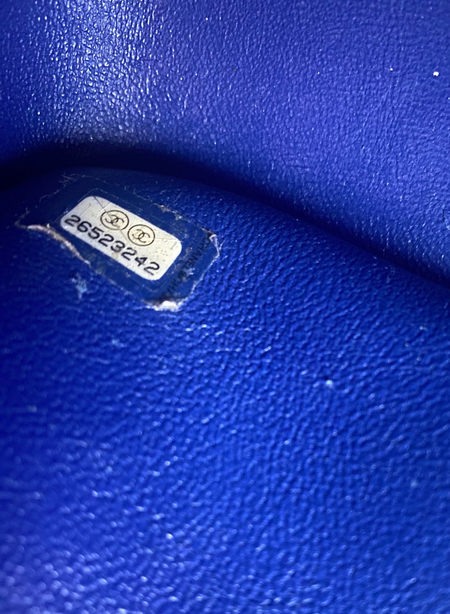 Chanel 2019 Bright Blue Caviar Chevron Quilted Jumbo Double Flap Timeless Classic Bag SHW