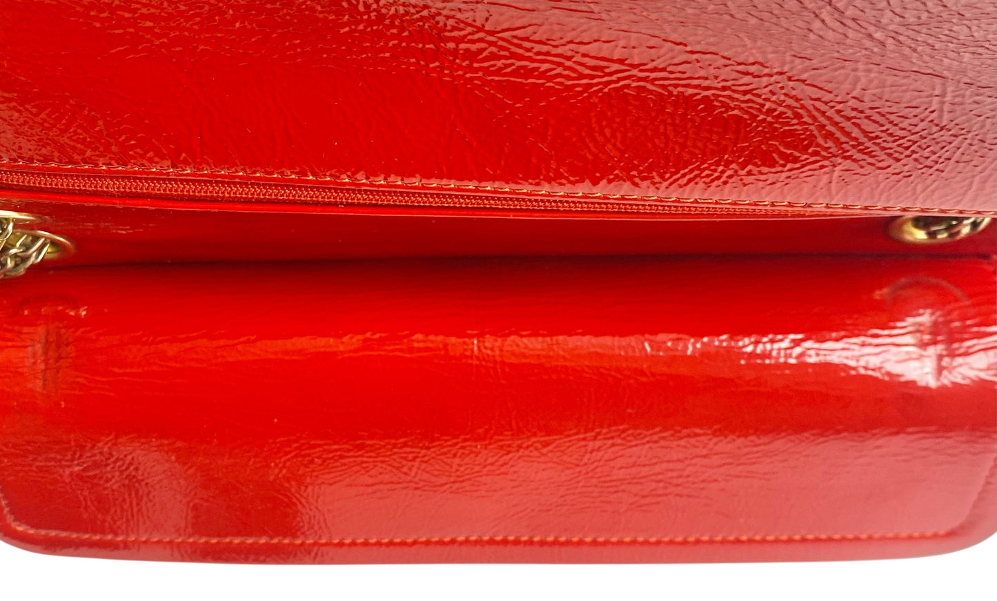 Chanel Medium Bright Red Patent Calfskin Puzzle 226 Reissue Flap Bag GHW