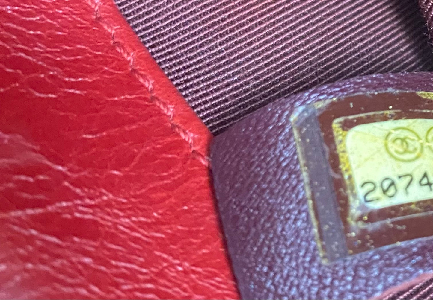 Chanel Red Quilted Glazed Aged Calfskin Leather Medium Coco Boy Flap Bag