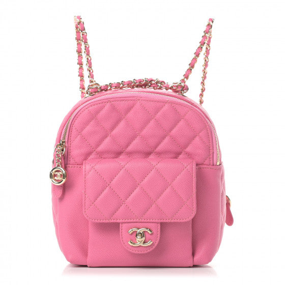 Chanel 2019 La PAUSA Pink Caviar Backpack