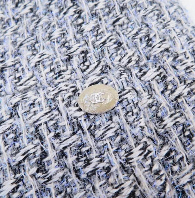 CHANEL 14A RUNWAY SUPERMARKET Fantasy Tweed Jacket FR 36