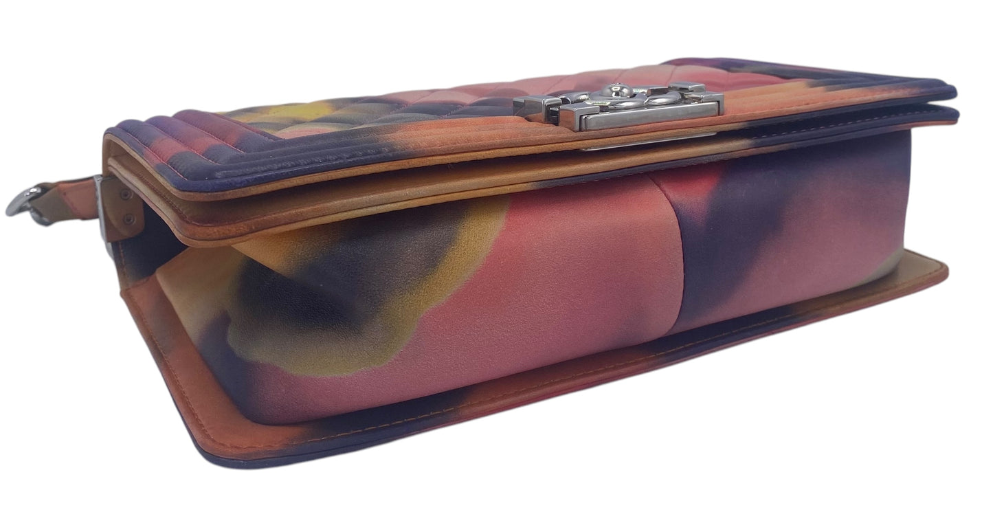 Chanel 15P Limited Edition ‘Flower Power’ Medium Lambskin Boy Flap Bag