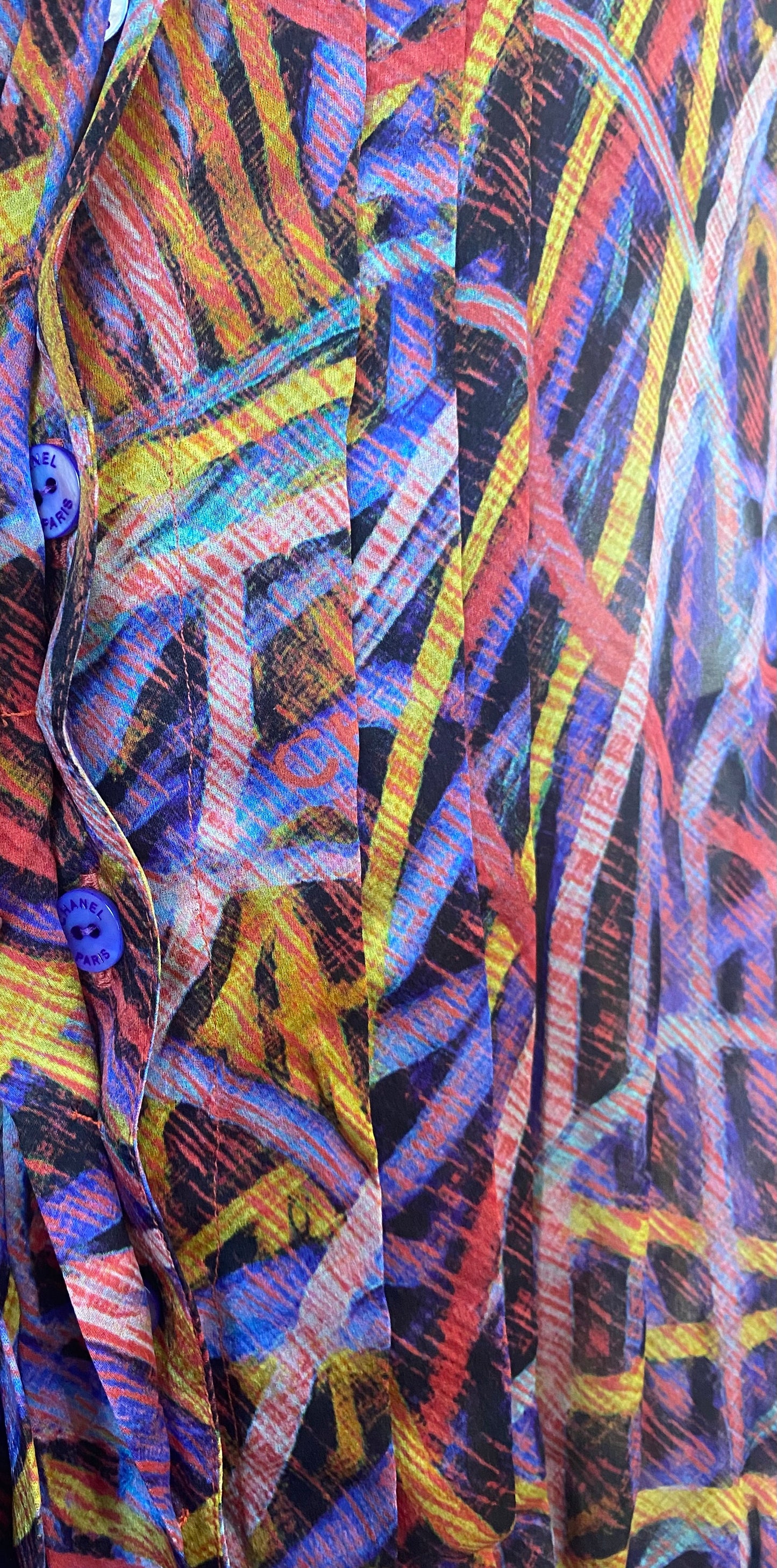 Chanel 14A Supermarket Collection SET Raspberry Pink Jacket & Blouse FR 38