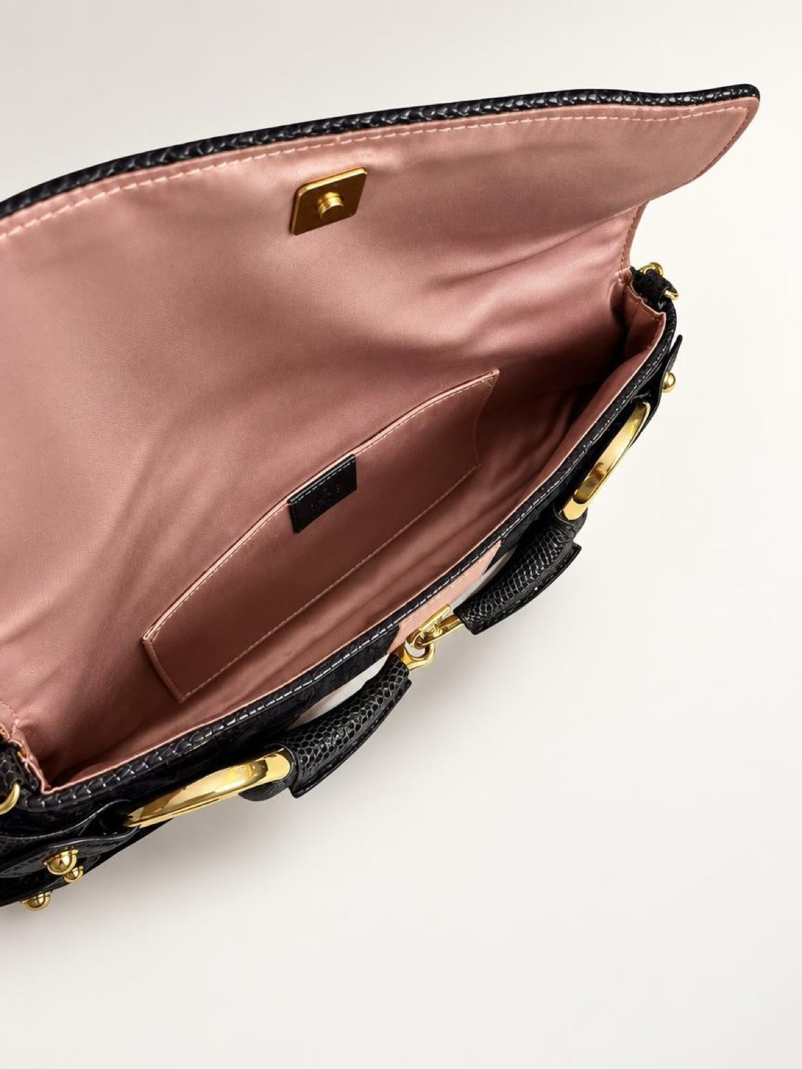 GUCCI Tom Ford XL Purple Velvet GG Exotic Lizard Trim Horsebit Clutch Bag
