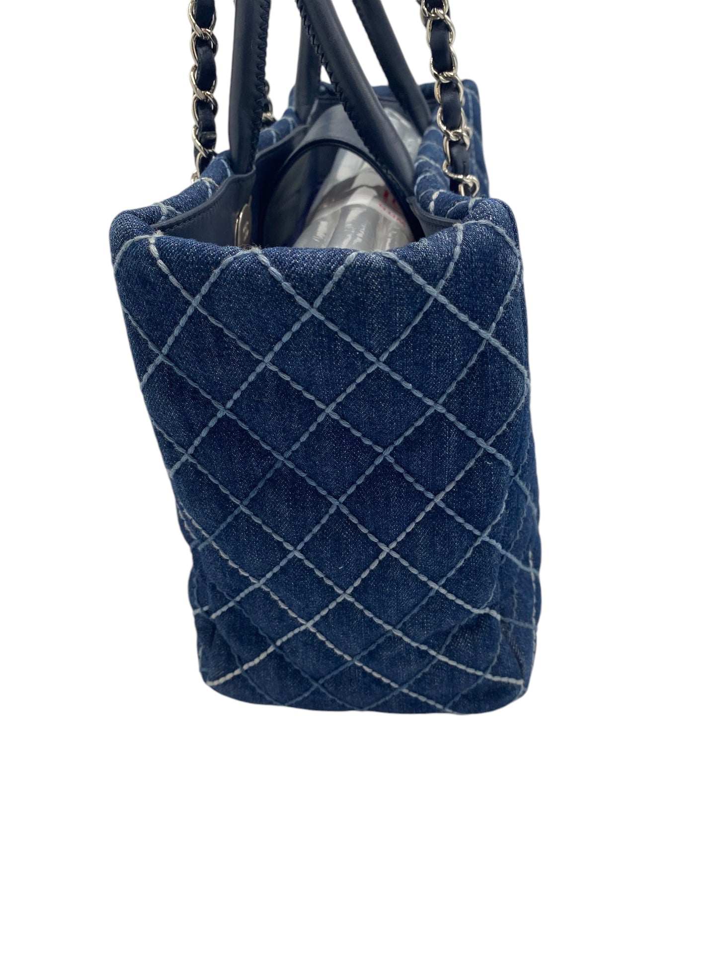 Chanel 2020 Cruise Denim Coco Handle Shopper Tote