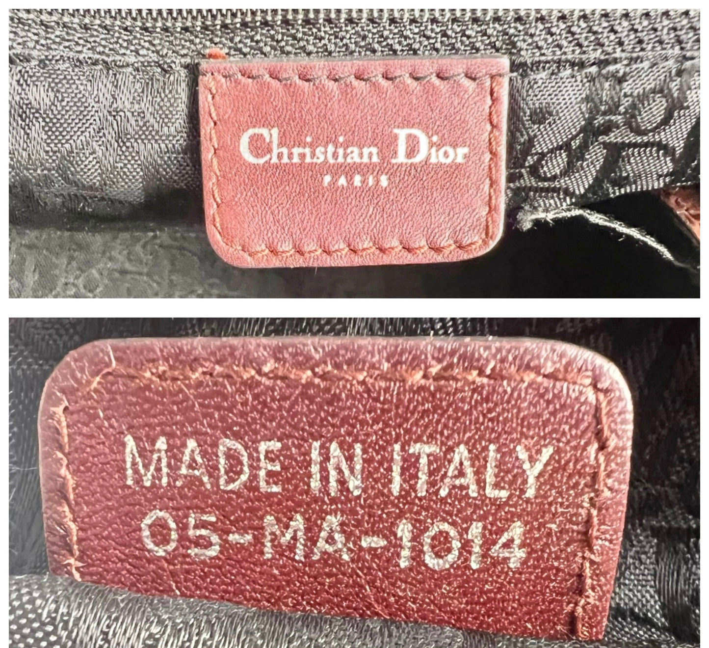 Rare Christian Dior Medium 2004 F/W Burgundy Suede Python Dice Gambler Bowling Bag