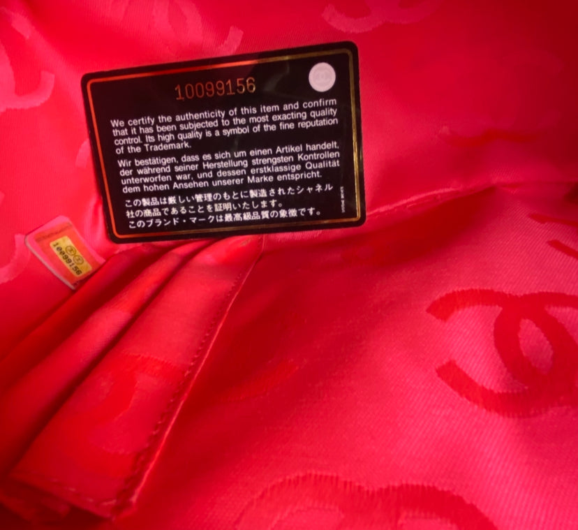 Chanel 2005 Small Cambon Reporter Black White Lambskin Handbag SHW