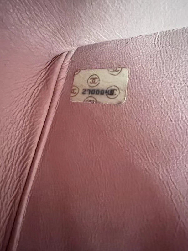 Chanel Vintage 90’s Barbie Pink Lambskin Maxi 24K Gold Hardware