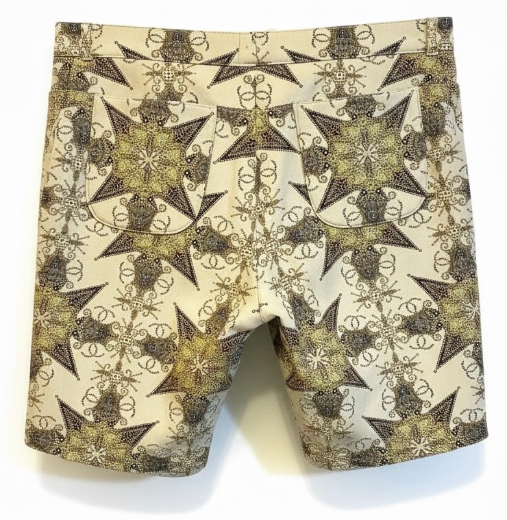 Chanel 06P CC Metallic Gold Beige Camisole & Shorts SET FR 38