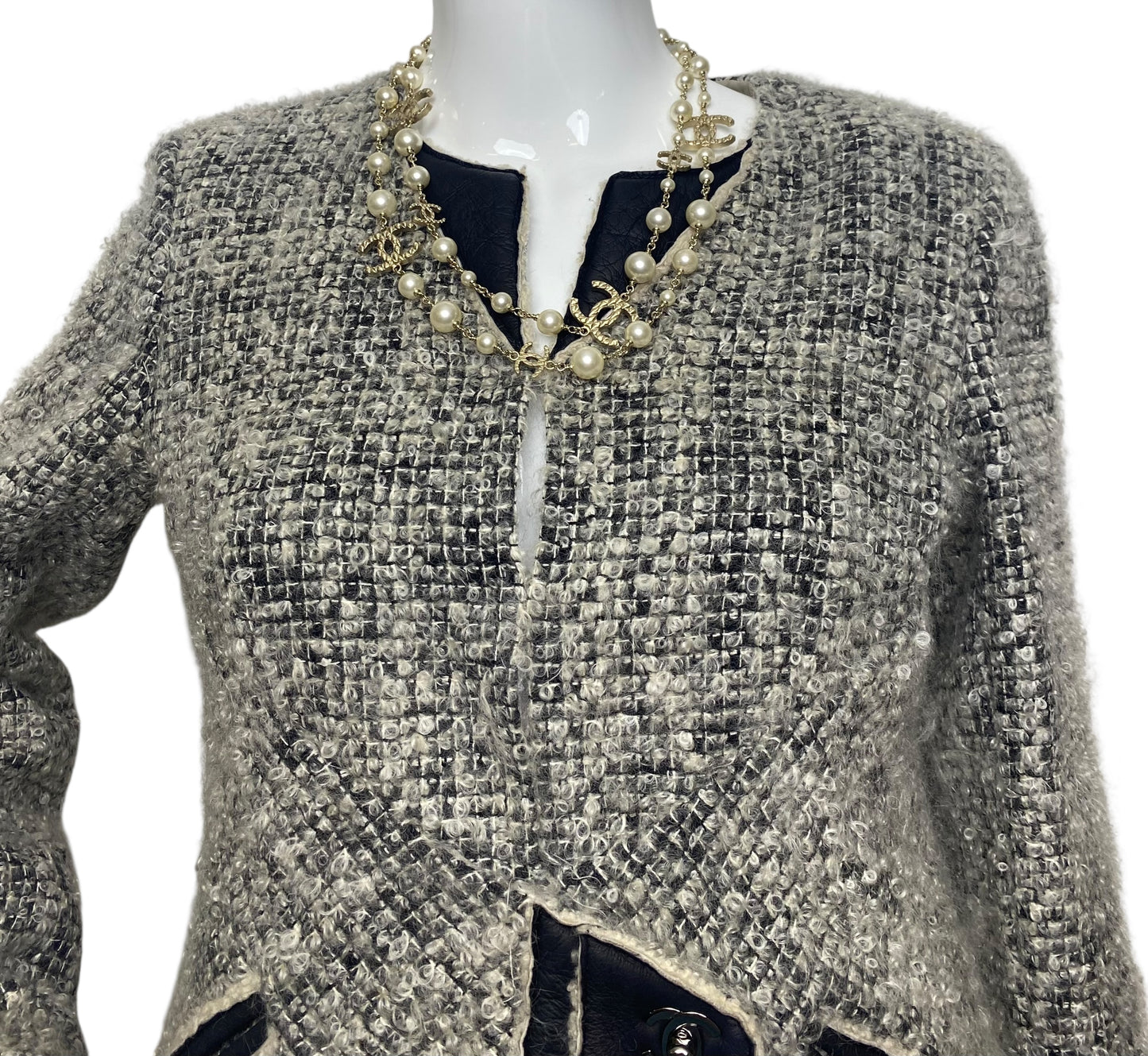 Chanel 10A Shanghai Extra Long Pearl Gold Strand 8 CC Logo Necklace