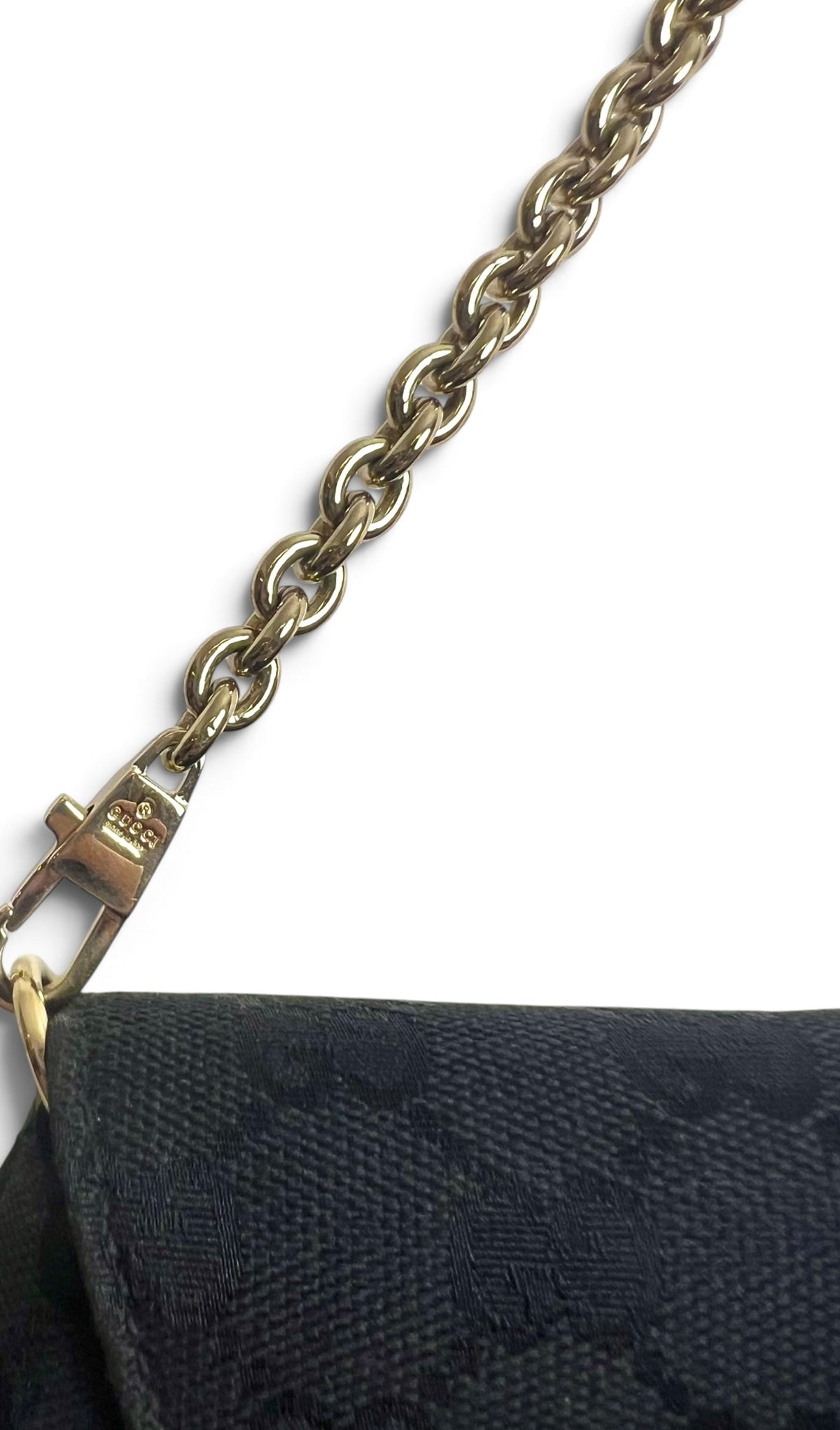 Gucci Large 1955 Tom Ford Classic Black Red Green GG Monogram Horsebit Clutch Handbag GHW