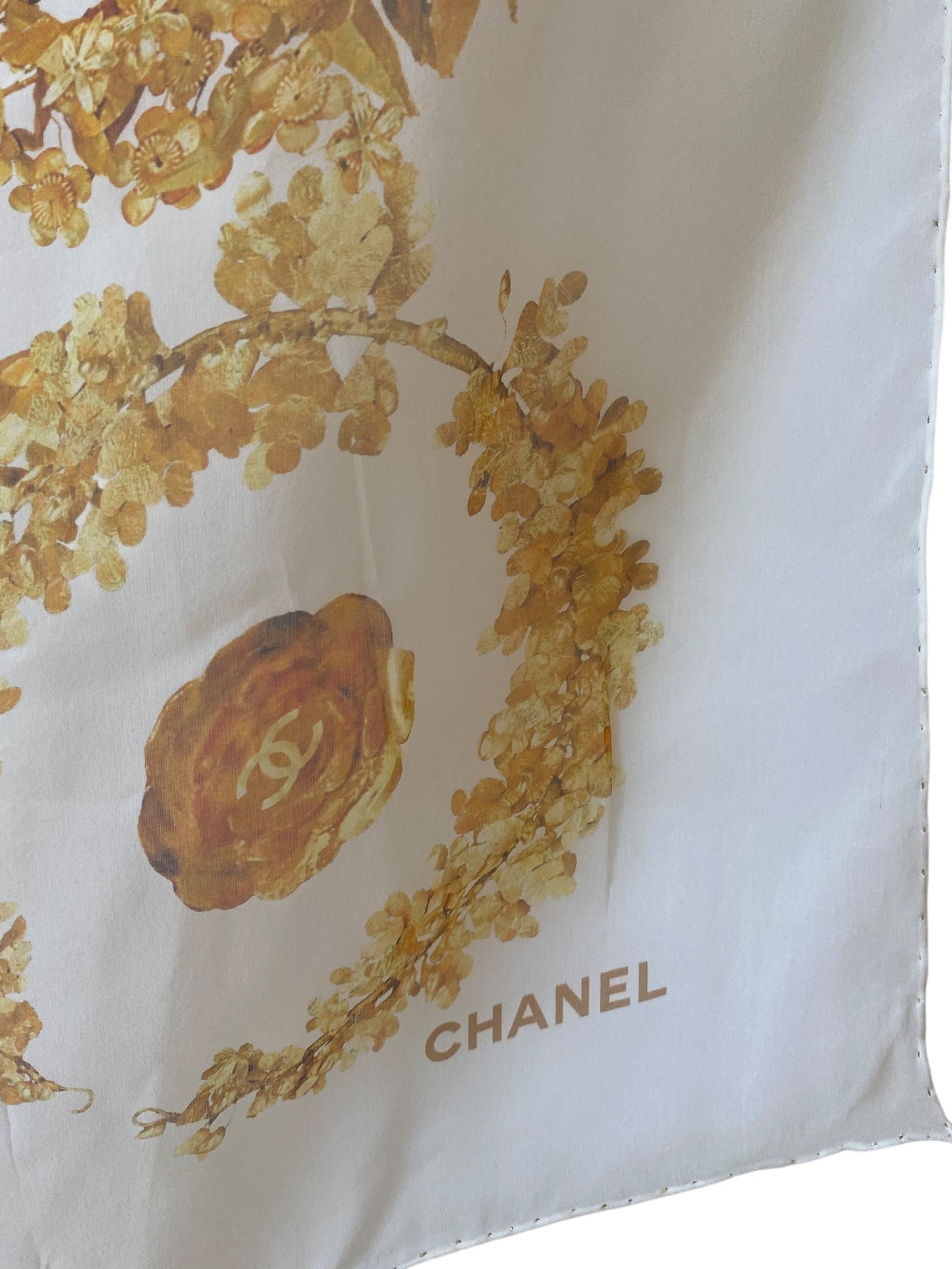 NWT Chanel 18C Paris-Greece XL Silk Wrap Scarf Cover Up Sarong Pareo