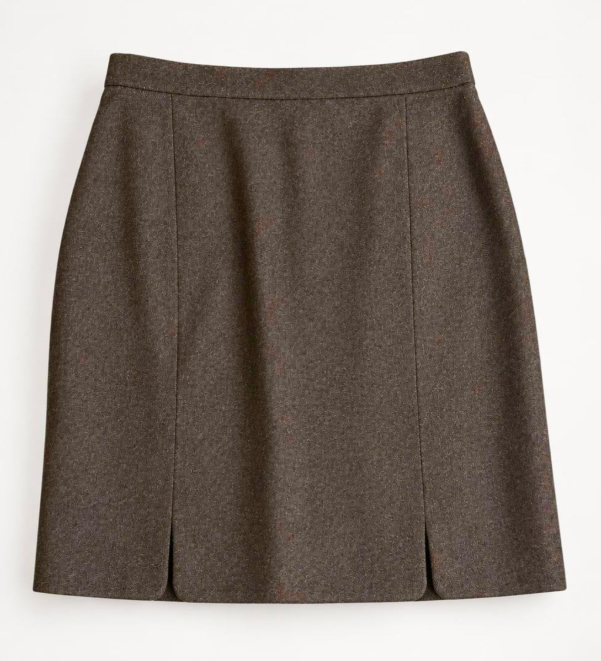 Vintage Chanel 94A Brown Boucle Wool Skirt Suit FR 36