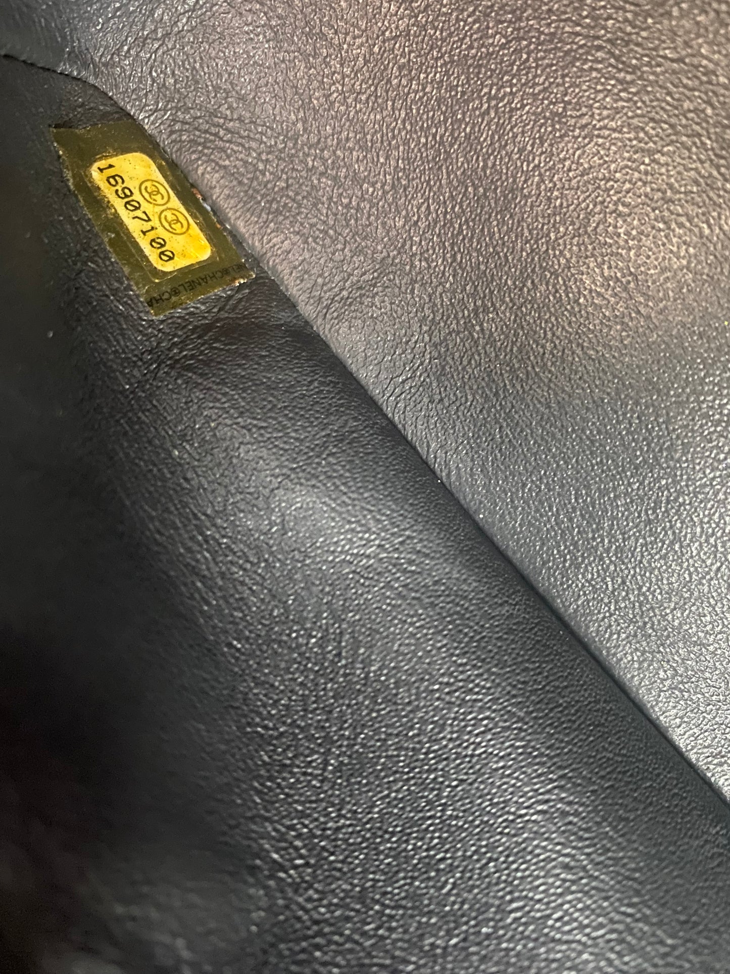 Chanel Medium Dark Green Straited Patent Leather Double Flap Timeless Classic Bag SHW