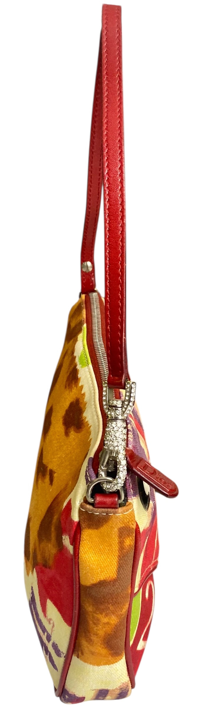 DIOR John Galliano Limited Edition Vintage Victim Crystal Small Saddle Bag