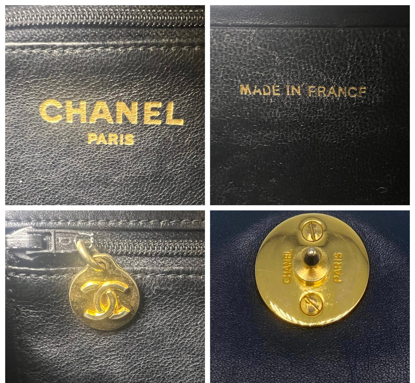 ULTRA RARE Vintage 1984 Chanel Black Crocodile Flap Bag 24K Gold Hardware