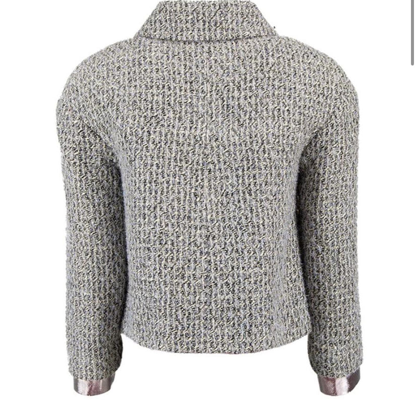 CHANEL 14A RUNWAY SUPERMARKET Fantasy Tweed Jacket FR 36