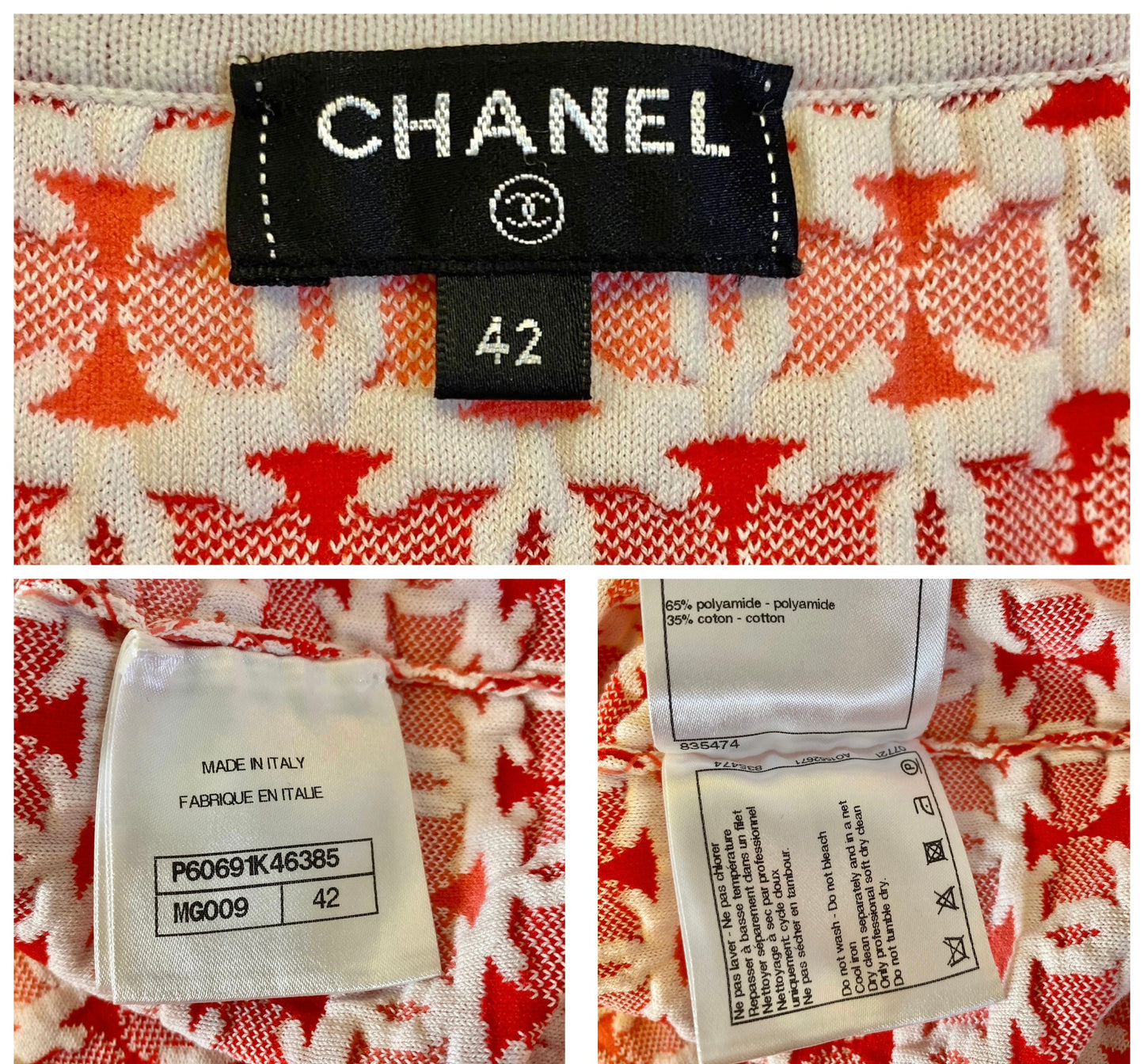 Chanel 19P Pink Red CC Logo Sleeveless Crop Top Blouse FR 42