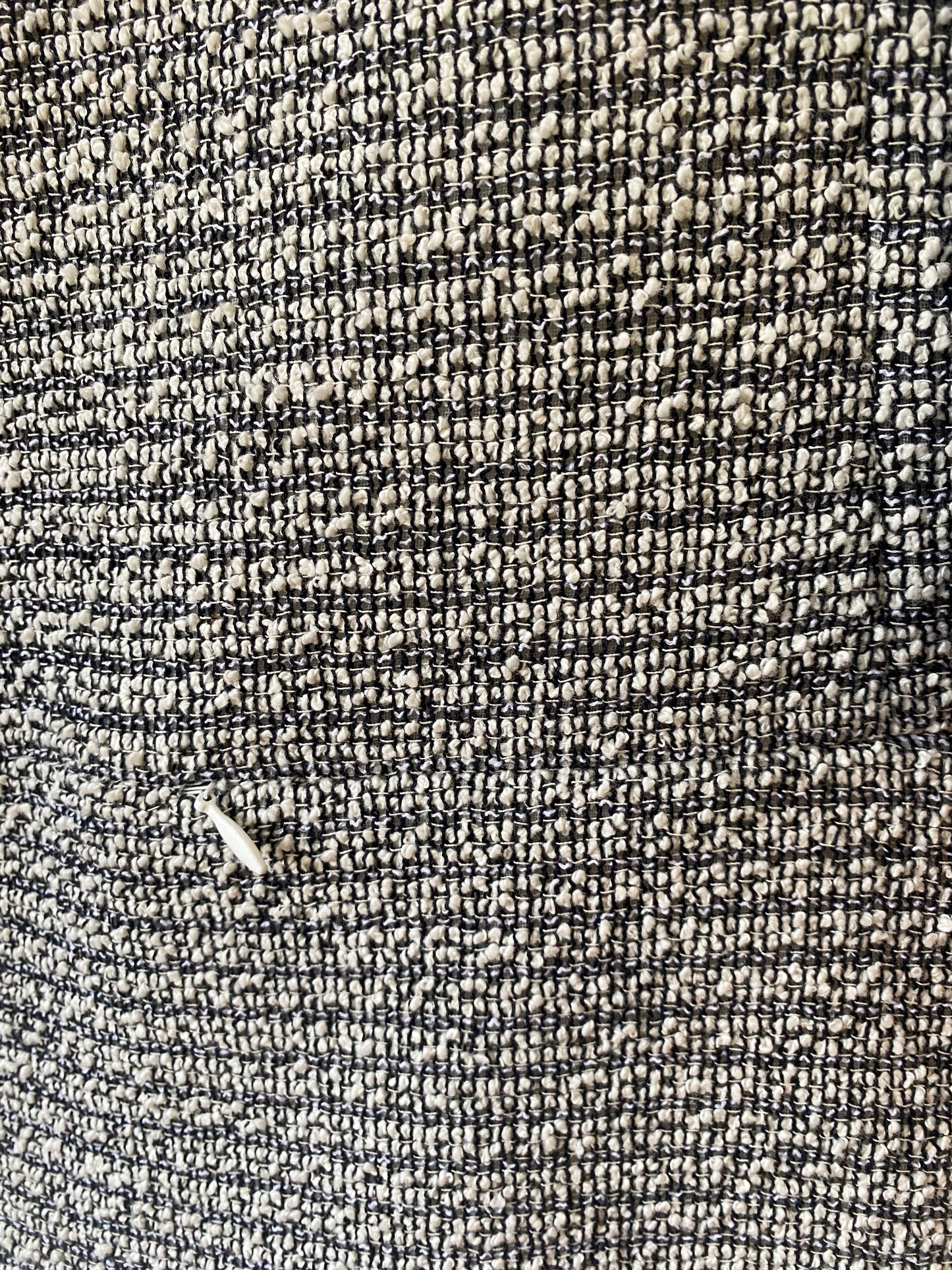 Chanel 18P Black White Tweed Fringe Jacket FR 44