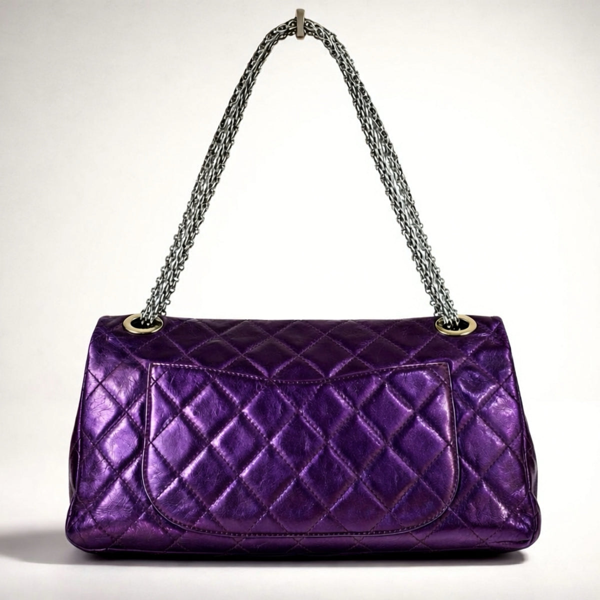 Chanel Metallic Purple Maxi 228 Classic Reissue Flap Bag