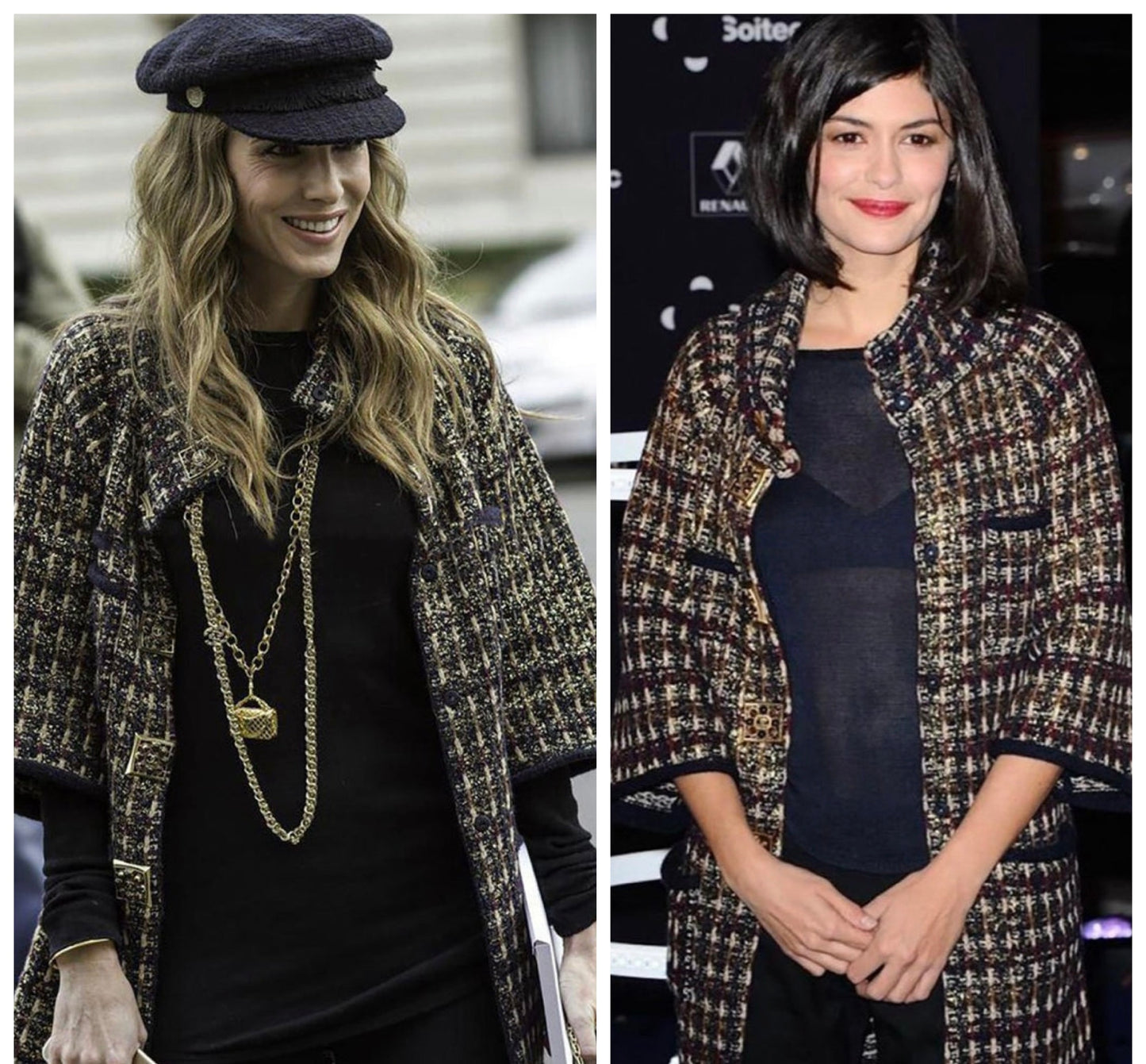 Iconic Chanel 11A Paris-Byzance Multicolor Gold Metallic Wool Tweed Coat FR 44