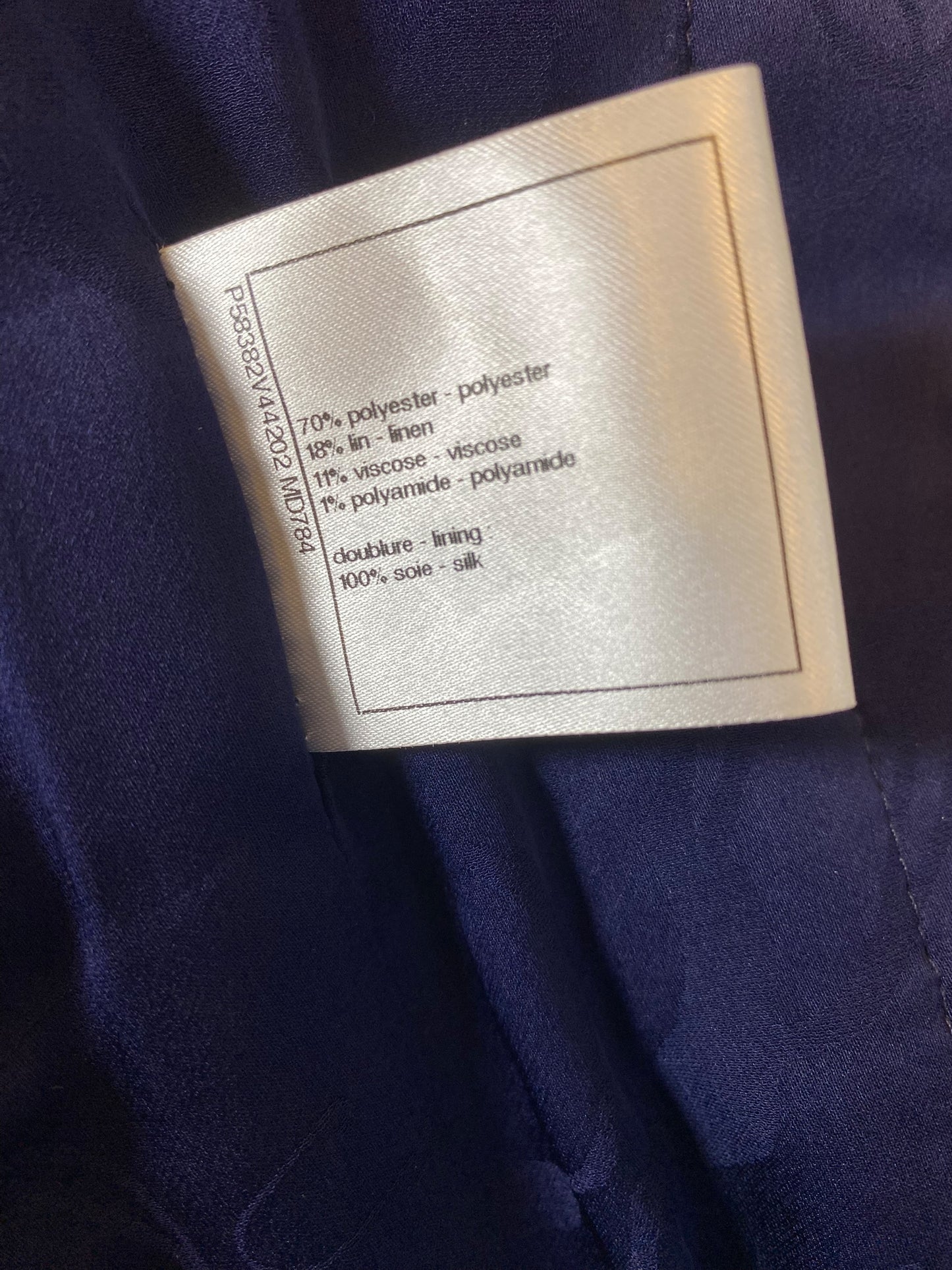 CHANEL 18P BLUE FANTASY TWEED LESAGE JACKET FR 42
