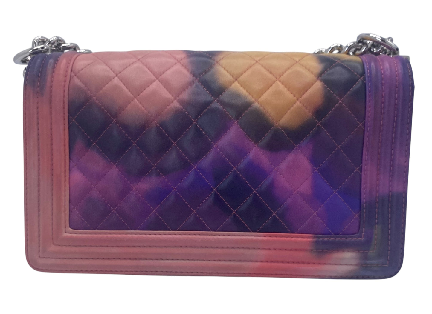 Chanel 15P Limited Edition ‘Flower Power’ Medium Lambskin Boy Flap Bag