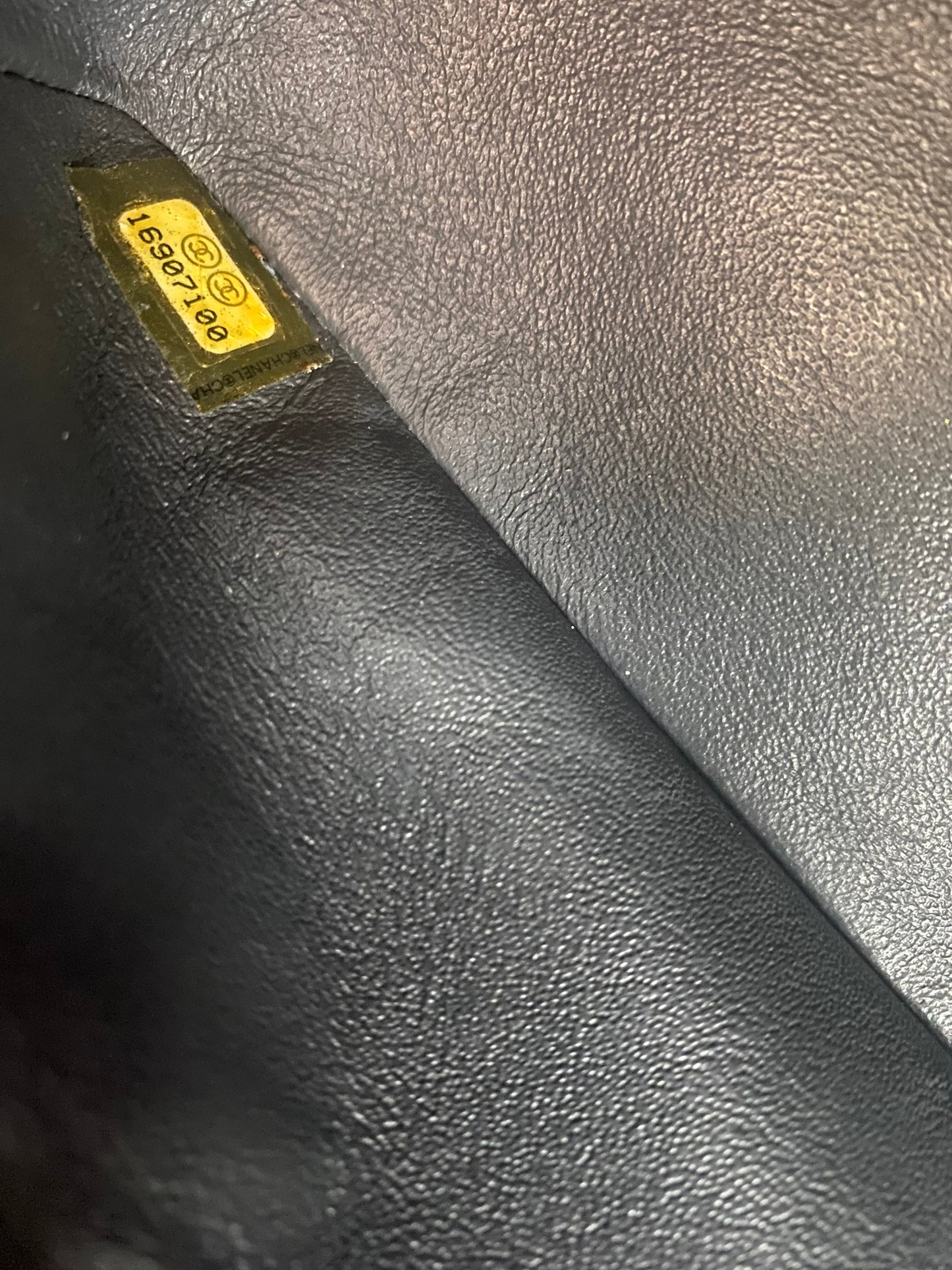 Chanel Medium Double Flap Green Straited Patent Leather Timeless Classic Bag SHW
