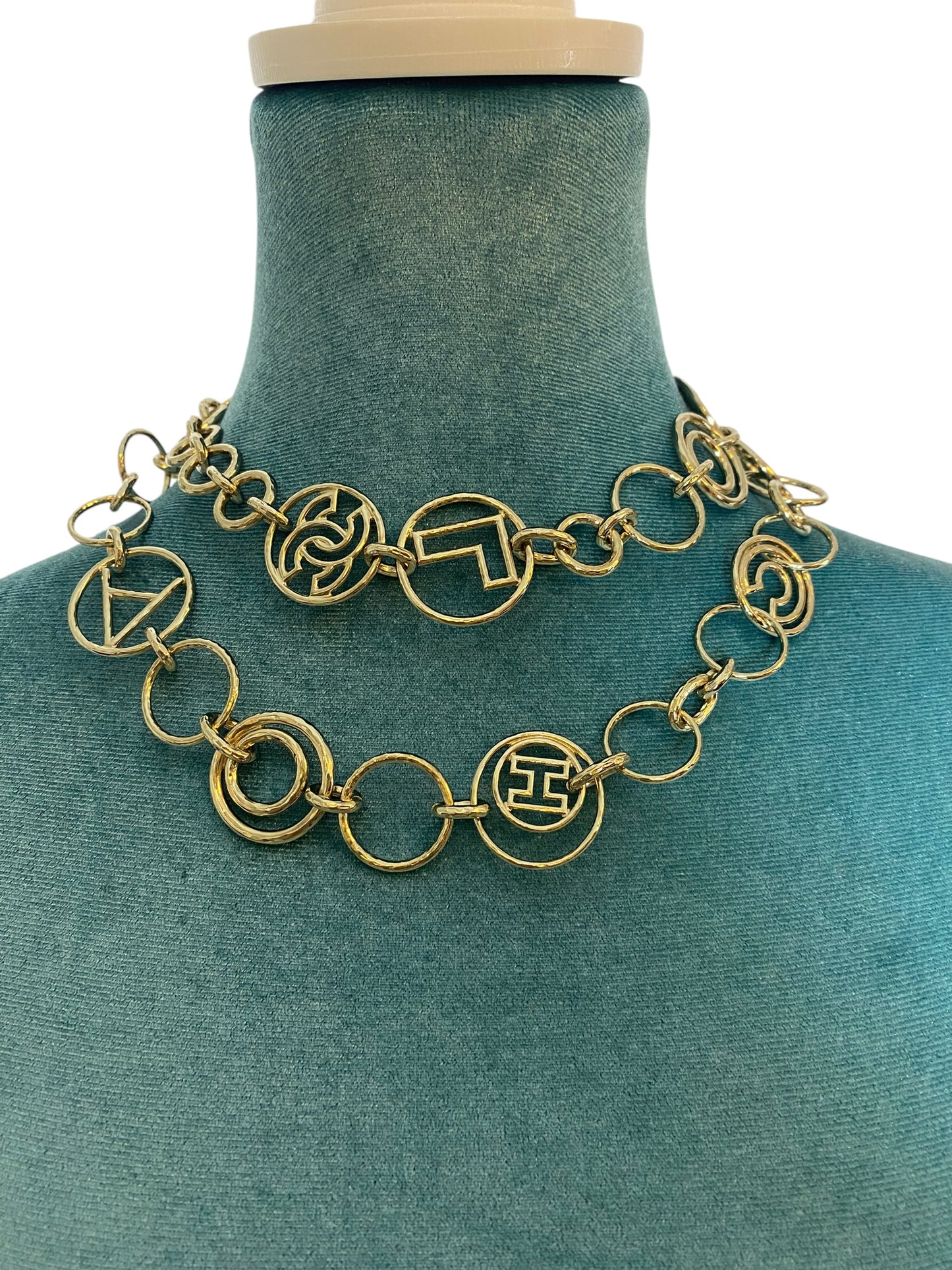 Chanel Letters 17C Paris-Cuba Runway Oversized Gold CC Necklace or Belt