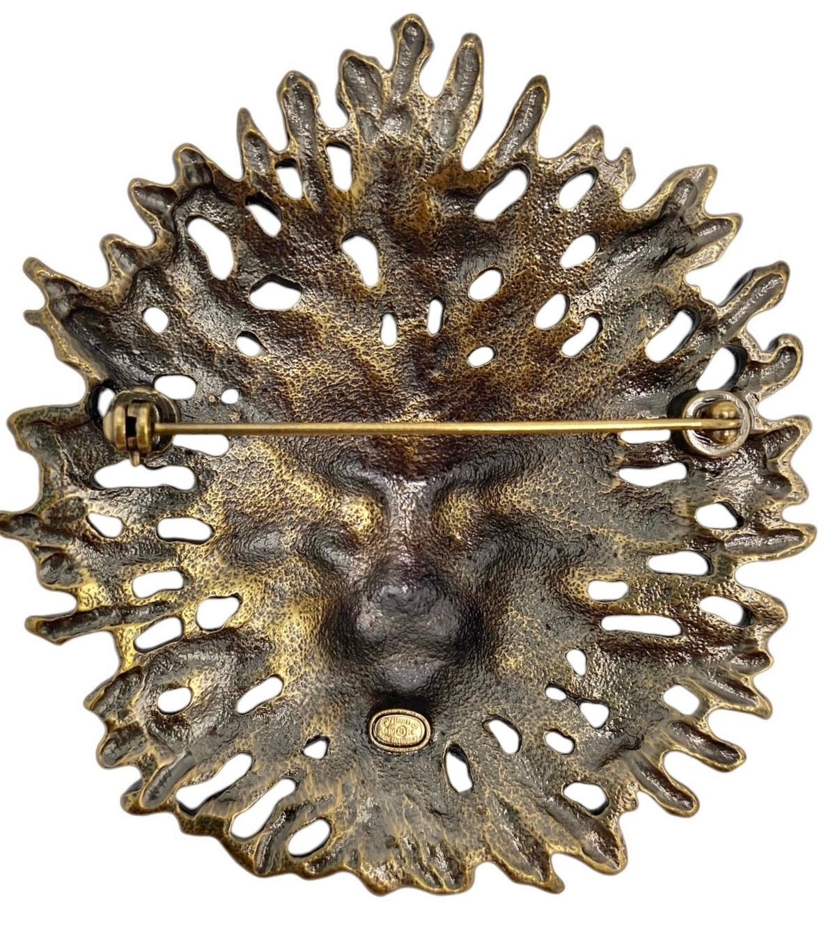 NIB Chanel 19K Limited Edition Large Egyptian Collection Gold CC Lion Head Brooch